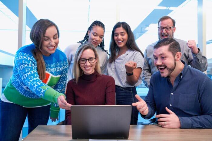Equipe de marketing digital profissional